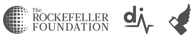 Logos of The Rockefeller Foundation, Dimagi, and Medic