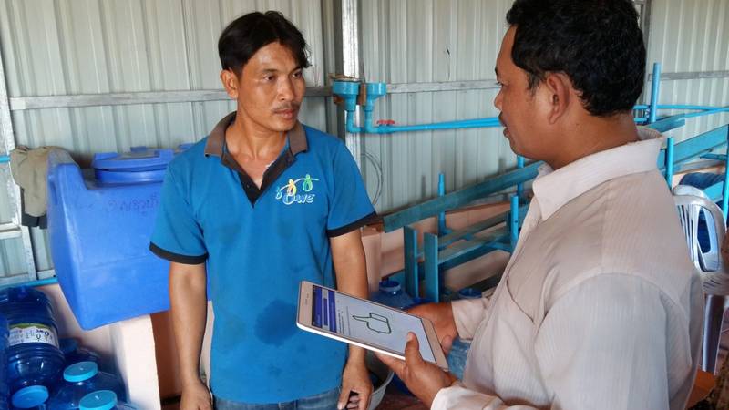A Teuk Saat 1001 water kiosk in rural Cambodia run by local entrepreneurs