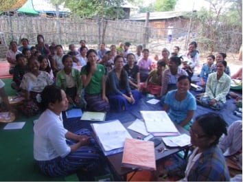 CommCare form screenshot from Pact Myanmar's monitoring and evaluation team