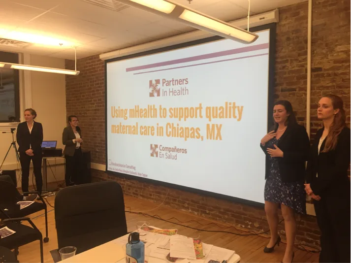 University students learning digital health with CommCare