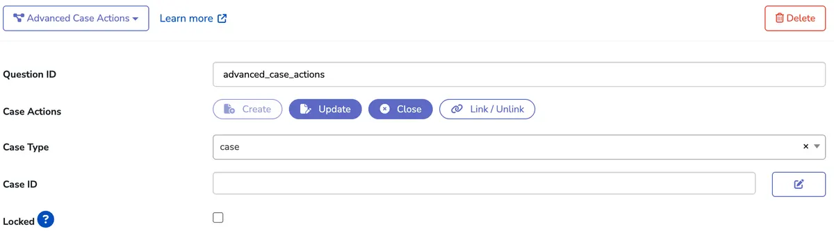 Screenshot: Advanced Case Actions Now Included in Advanced and Enterprise Plans